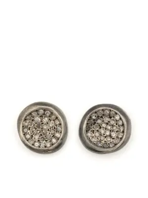 Серьги с бриллиантовыми дисками