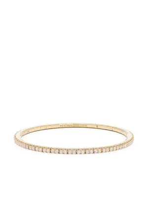 Браслет-бэнгл из желтого золота с бриллиантами