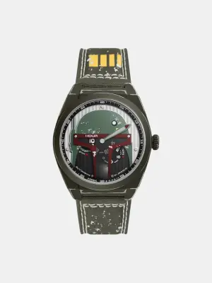 Автоматические часы Fossil X Star Wars серые, зеленые LE1173SET