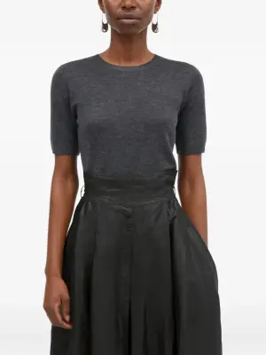Юбка миди Nova Light Ramie с запахом и складками