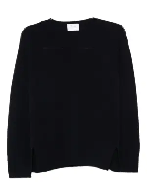 Кашемировый свитер с разрезами