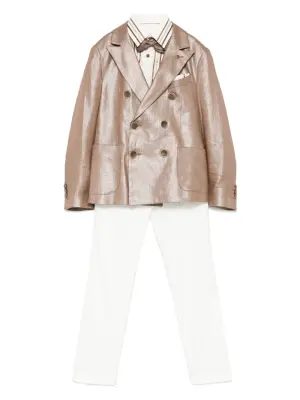 Костюм с двубортным пиджаком