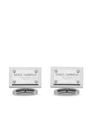 Квадратные запонки с логотипом