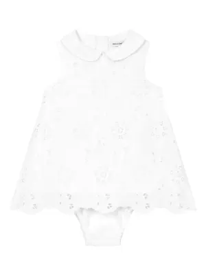 Комплект из платья и блумеров с английской вышивкой