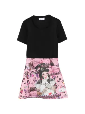 Мини-платье с короткими рукавами