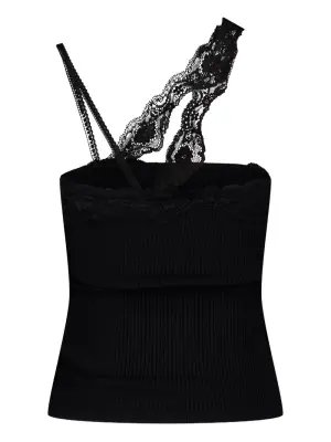 топ в рубчик на одно плечо