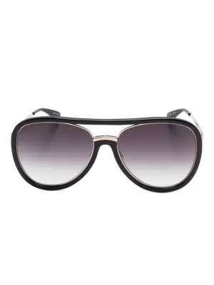 солнцезащитные очки в массивной оправе