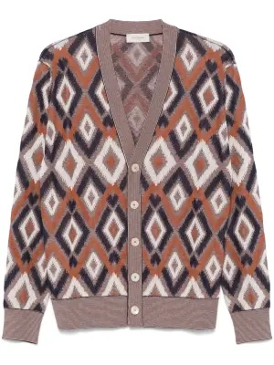Жаккардовый кардиган с узором