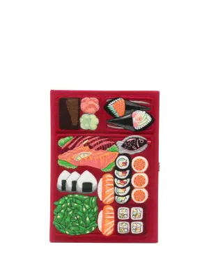 Клатч с вышивкой в виде бэнто-бокса