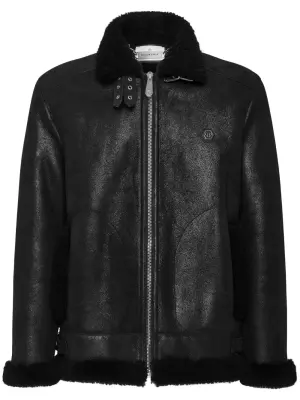 байкерская куртка из овчины