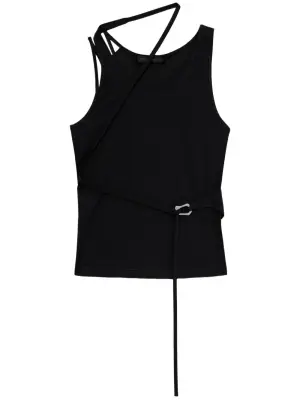 Драпированный топ с ремешками