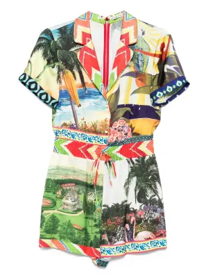 комбинезон Leighton в технике пэчворк