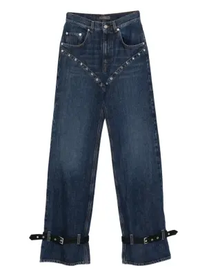 Джинсы с пряжками
