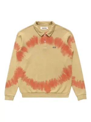 Поло с нашивкой логотипа и принтом