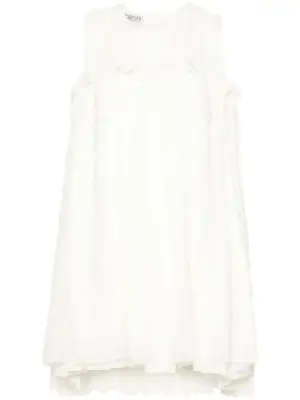 Платье мини с оборками