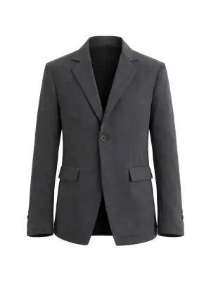 Жакет с лацканами и клапанами на карманах