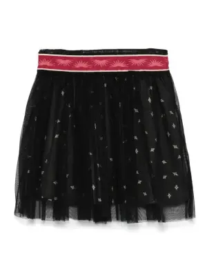 Многослойная юбка мини из тюля