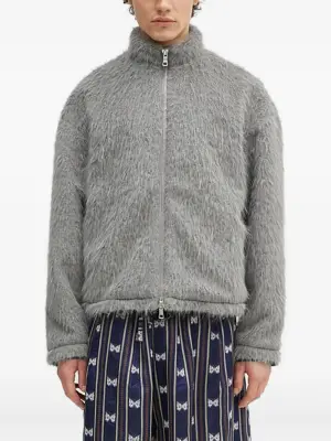 куртка с высоким воротником