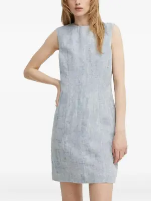 Платье мини без рукавов