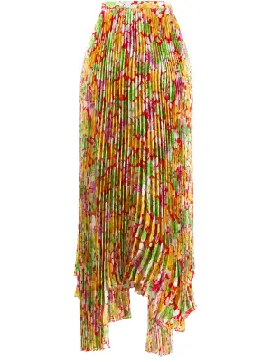 плиссированная юбка асимметричного кроя