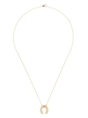 Колье Mini Horseshoe из желтого золота с подвеской