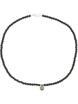 браслет из бусин из эбенового дерева