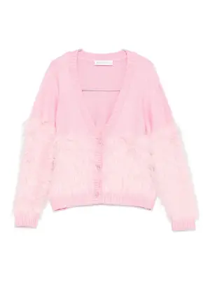 Кардиган с меховой отделкой