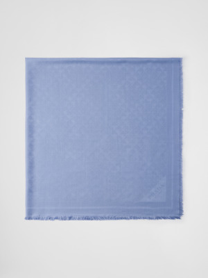 Шарф из жаккарда Symbole из шелка и шерсти