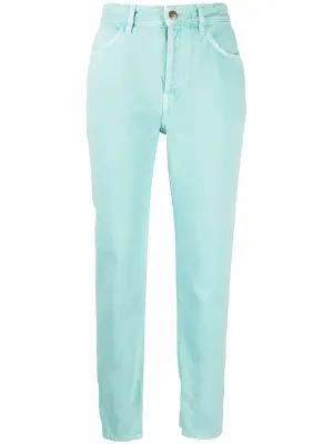 Прямые джинсы с нашивкой-логотипом