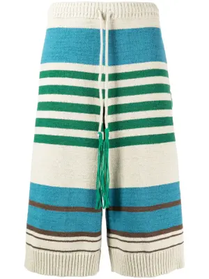 Полосатые шорты в рубчик