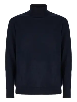 Шерстяной свитер с высоким воротником