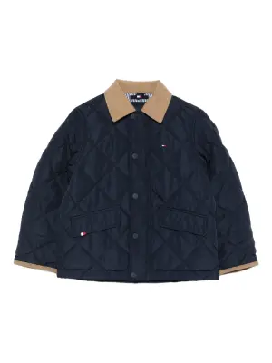 Стеганая куртка с узором в ромб