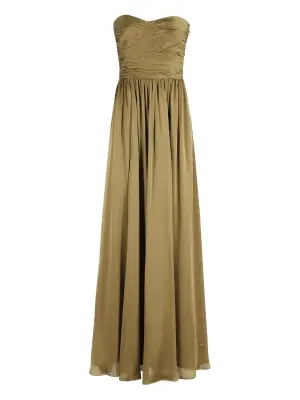 Макси-платье с драпировкой