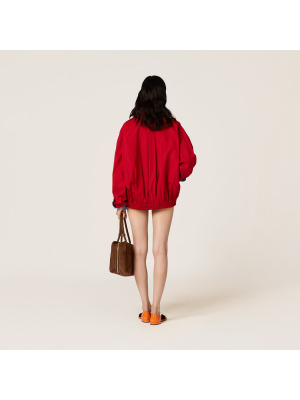 Куртка-блузон из плотного поплина