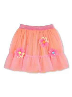 Пышная юбка с цветочной аппликацией