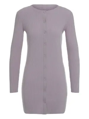 Кардиган-пальто в рубчик с пуговицами Vienna