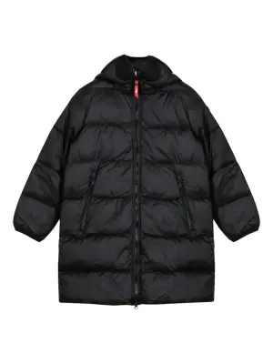 Стеганое пальто с линзами