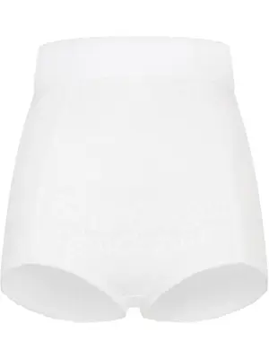 Шорты с завышенной талией и кружевом