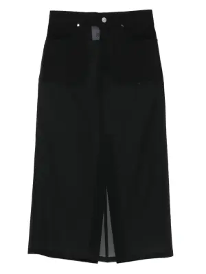 Юбка миди с пуговицами