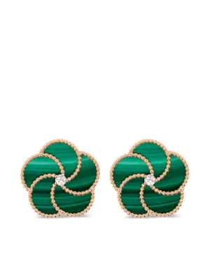 Серьги из розового золота с бриллиантами