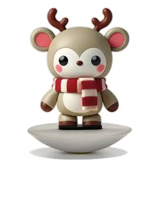 Фигурка оленя с шарфом