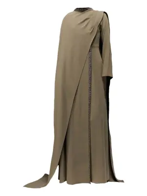 Платье макси с вышивкой