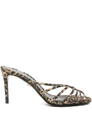 Босоножки с леопардовым принтом