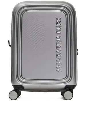 Чемодан с тисненым логотипом