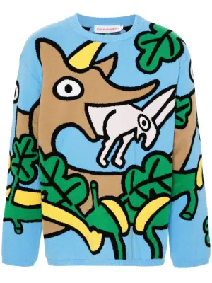 Шерстяной джемпер Wisdom вязки интарсия