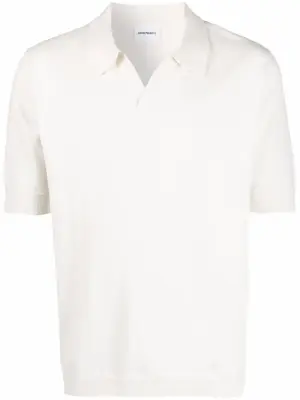 Рубашка поло с косым воротником