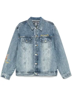 Джинсовая куртка с вышивкой