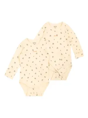 Комплект из двух боди с цветочным принтом