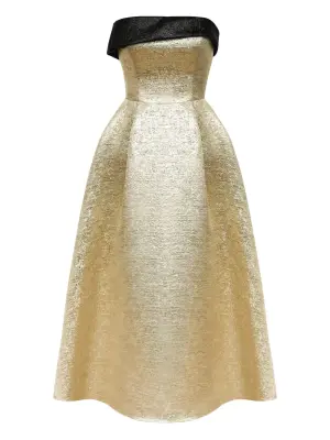 Жаккардовое платье миди