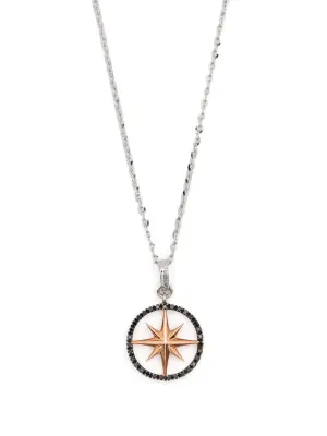 Колье из белого и розового золота